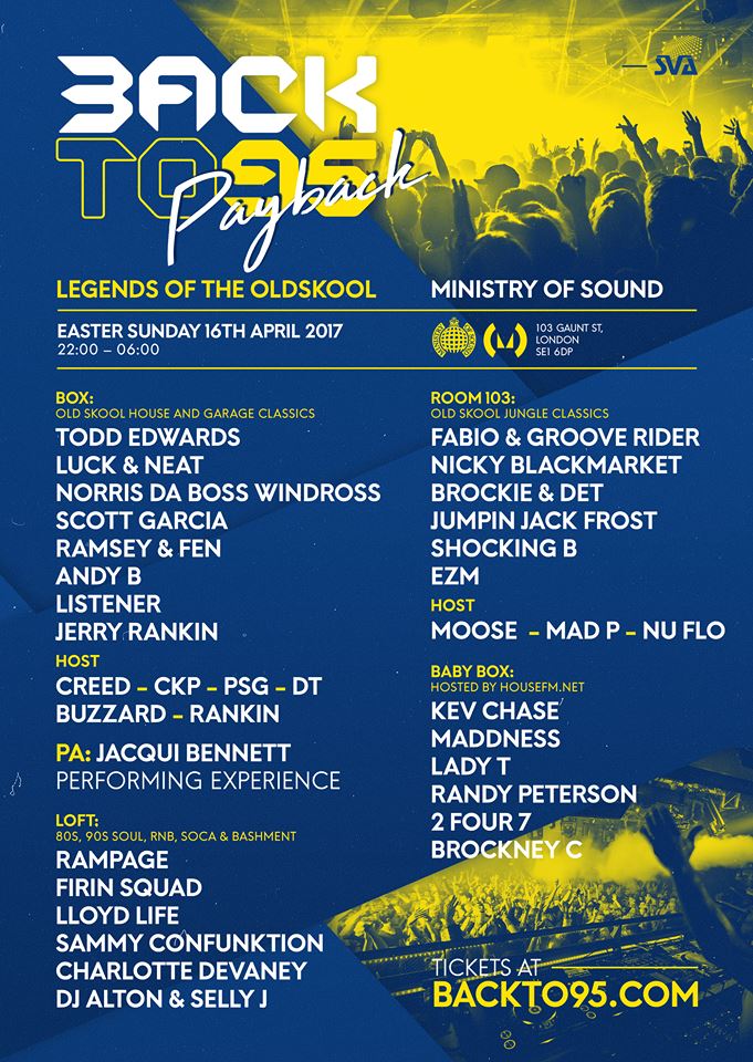 Backto95 Legends Of The Oldskool Easter Payback