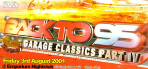 Garage Classic Party 3rd August 2001