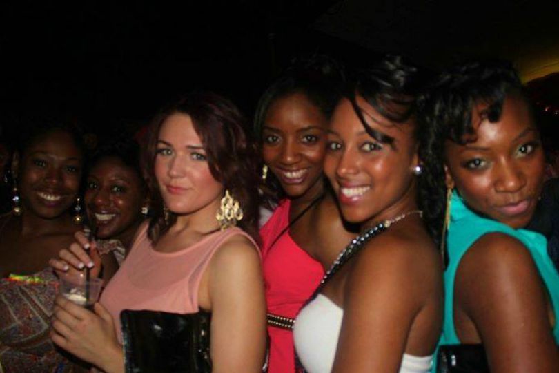 Backto95 ladies celebrating the Legends of the Oldskool and the Fire & Lightbox complex in May 2011
